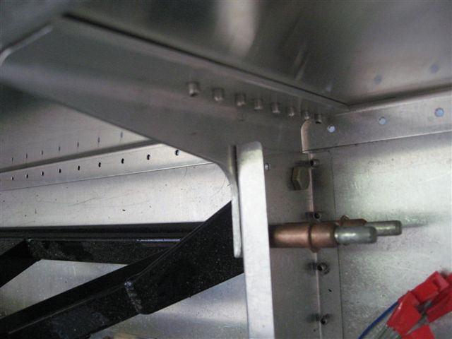 Control Asmbly to frame hardware - right side bolt head